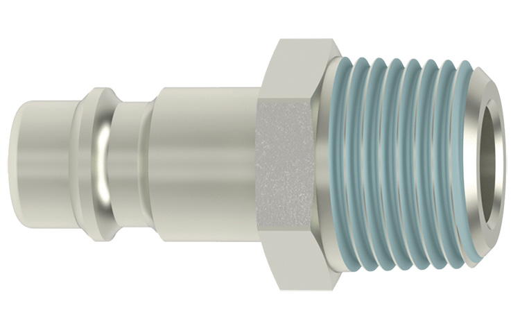 Stecker NW 7,8 mit Außengewinde  Stecker NW 7,8 mit Außengewinde