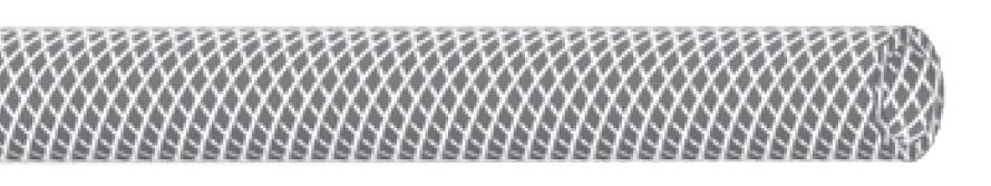 Druckfester transparenter PVC-Schlauch mit Gewebeeinlage