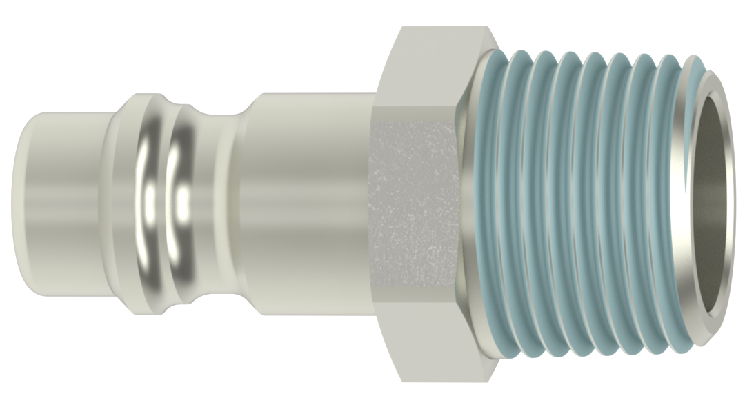 Stecker NW 7,4  mit Aussengewinde Stecker NW 7,4  mit Aussengewinde