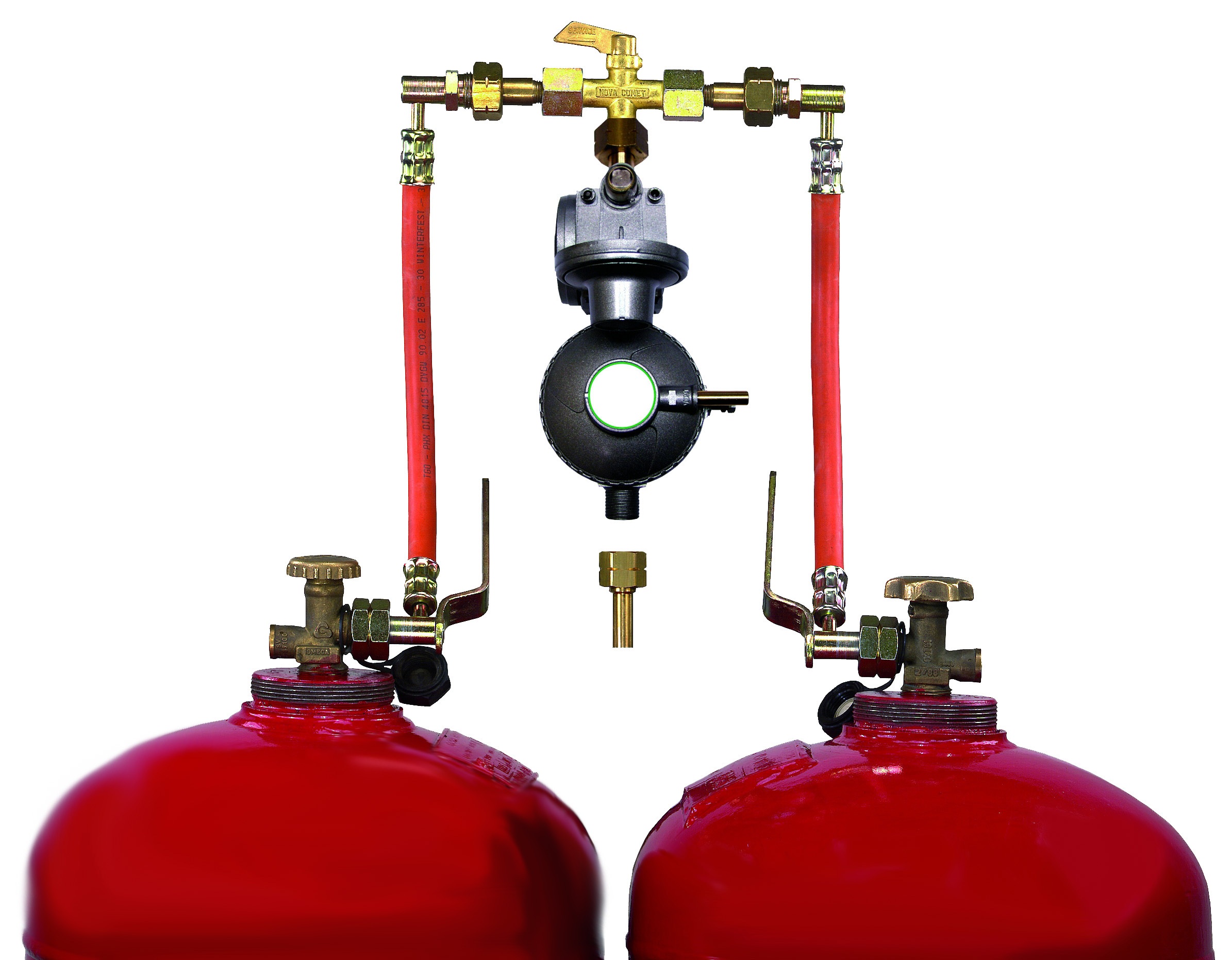Flaschenumschaltanlagen für 33 kg Flaschen