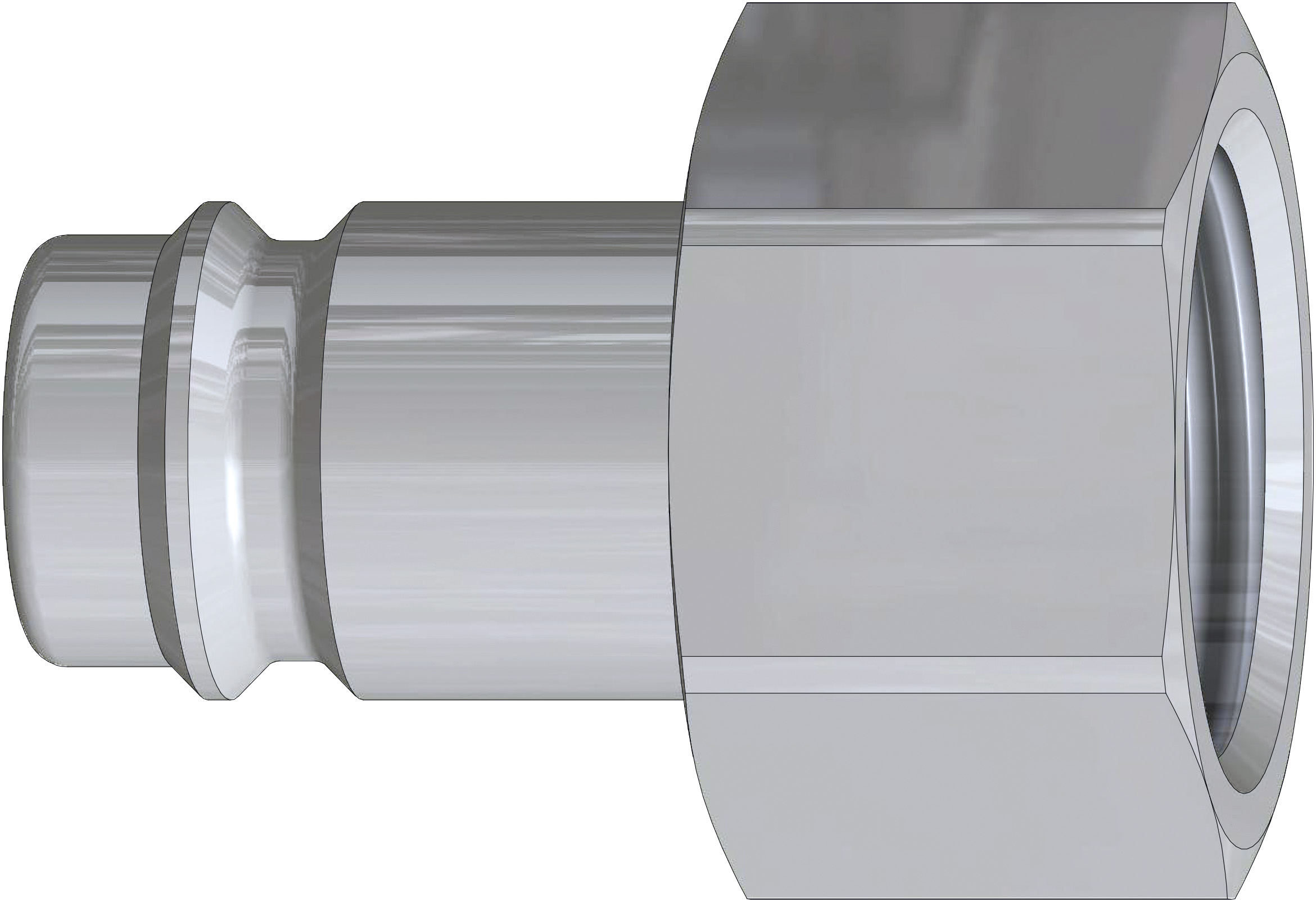 Stecker NW 7,8 mit Innengewinde  Stecker NW 7,8 mit Innengewinde