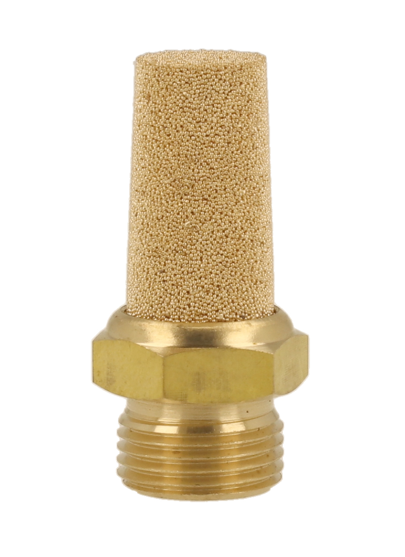 Schalldämpfer aus Sinterbronze-Gewinde Ms.