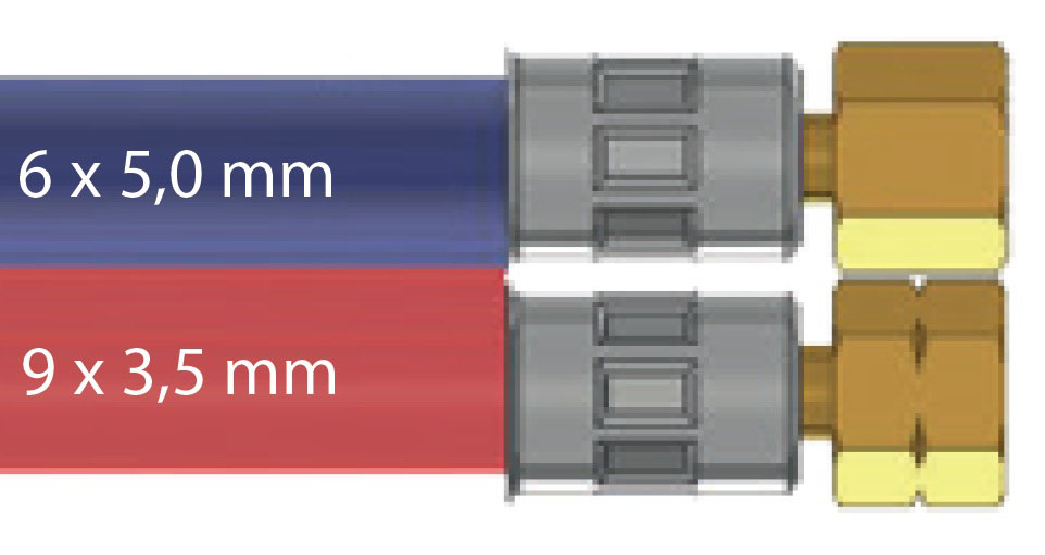 Zwillingsschlauch Sauerstoff/Acetylen ISO 3821