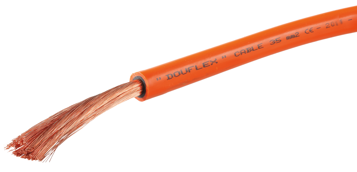 PVC-Kabel orange doppelt ummantelt